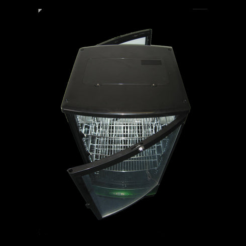 Exquisite Four Sided Glass Counter Top Display Fridge with LED - CTD78LED